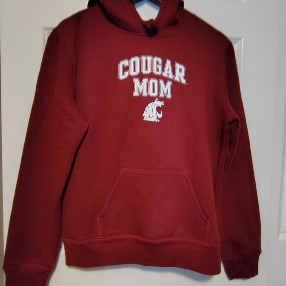 Jones & Mitchell Officially Licensed Collegiate WSU Cougar Mom Hoodie Maroon NWT - Picture 5 of 10